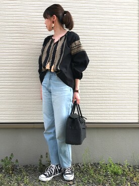 「FREAK'S STORE（フリークスストア）のDaniel Wellington/ダニエルウェリントン Classic Bristol 0511/0611 36mm（アナログ腕時計）」を使った、IKUmamaさん（レディース・159cm）の春コーディネート