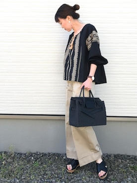 「FREAK'S STORE（フリークスストア）のDaniel Wellington/ダニエルウェリントン Classic Bristol 0511/0611 36mm（アナログ腕時計）」を使った、IKUmamaさん（レディース・159cm）の春コーディネート