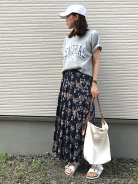 「gooutwith」｜IKUmamaさん（レディース・159cm）の夏コーディネート