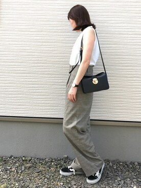 「FREAK'S STORE（フリークスストア）のDaniel Wellington/ダニエルウェリントン Classic Bristol 0511/0611 36mm（アナログ腕時計）」を使った、IKUmamaさん（レディース・159cm）の夏コーディネート