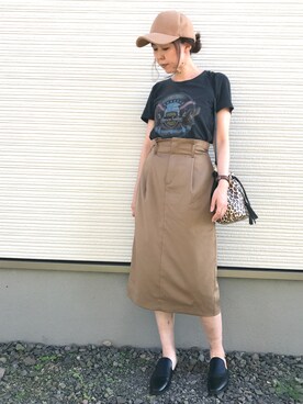 IKUmamaさんの「KBF+　フロントタイビスチェ×タックタイトスカート」を使ったコーディネート