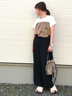 「FREAK'S STORE（フリークスストア）のDaniel Wellington/ダニエルウェリントン Classic Bristol 0511/0611 36mm（アナログ腕時計）」を使った、IKUmamaさん（レディース・159cm）の秋コーディネート