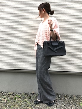 「FREAK'S STORE（フリークスストア）のDaniel Wellington/ダニエルウェリントン Classic Bristol 0511/0611 36mm（アナログ腕時計）」を使った、IKUmamaさん（レディース・159cm）の秋コーディネート