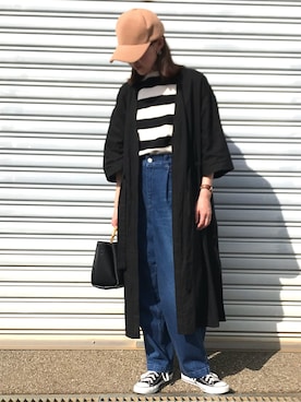 「FREAK'S STORE（フリークスストア）のDaniel Wellington/ダニエルウェリントン Classic Bristol 0511/0611 36mm（アナログ腕時計）」を使った、IKUmamaさん（レディース・159cm）の秋コーディネート