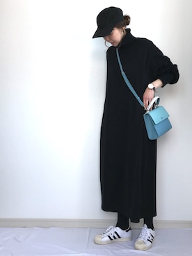 「JOURNAL STANDARD LUXE（ジャーナルスタンダード　ラックス）のアイテム（ワンピース/ドレス）」を使った、IKUmamaさん（レディース・159cm）の冬コーディネート
