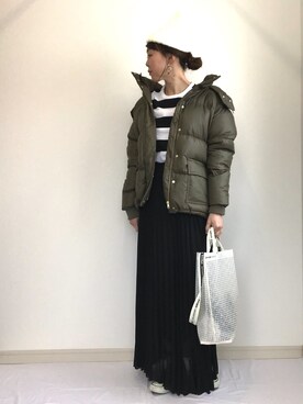 IKUmamaさんの「シフォンプリーツ・マキシ丈スカート」を使ったコーディネート