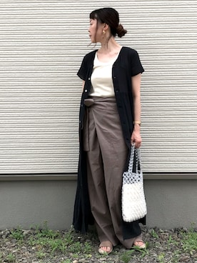 「La-gemme」｜「アイテム（腕時計）」を使った、IKUmamaさん（レディース・159cm）の夏コーディネート