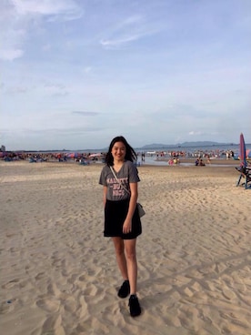 「shirts．（シャツ）のアイテム」を使った、Lê Thị Bảo Châuさん（レディース・157cm）の夏コーディネート