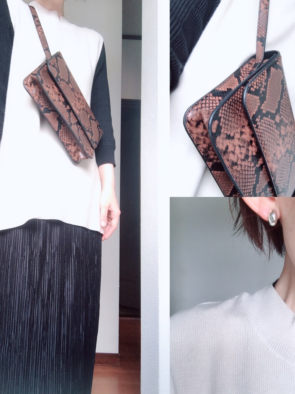 ＜ＬＡ　ＲＯＣＣＡ＞パイソン柄ショルダーバッグ LA ROCCA（ラロッカ）の「＜LA ROCCA＞パイソン柄ショルダーバッグ