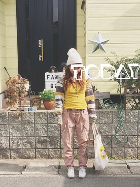 「SHOTOのアイテム」を使った、Nana さん（レディース・160cm）の冬コーディネート