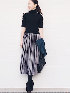 Danny&Anne STAFFさん（レディース・166cm）の冬コーディネート