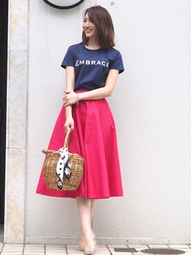 「Danny&Anne（ダニーアンドアン）のアイテム」を使った、Danny&Anne STAFFさん（レディース・166cm）の春コーディネート