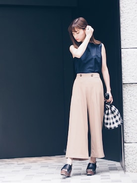 「Danny&Anne（ダニーアンドアン）のアイテム」を使った、Danny&Anne STAFFさん（レディース・162cm）の夏コーディネート