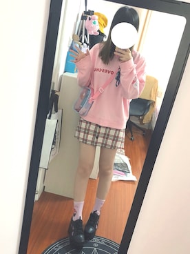 「chuu（チュー）のアイテム（パーカー）」を使った、Ryooo☆さん（レディース・163cm）の夏コーディネート