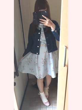 「PATTERN・fiona （パターンフィオナ）のアイテム（ジャケット/アウター）」を使った、おいもちゃんさん（レディース・150cm）の春コーディネート