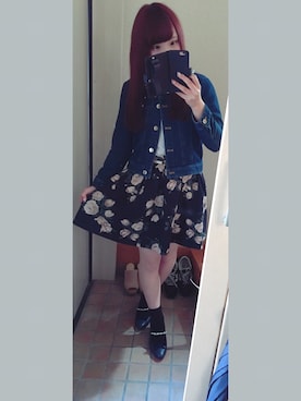 「PATTERN・fiona （パターンフィオナ）のアイテム（ジャケット/アウター）」を使った、おいもちゃんさん（レディース・150cm）の春コーディネート