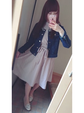 「PATTERN・fiona （パターンフィオナ）のアイテム（ジャケット/アウター）」を使った、おいもちゃんさん（レディース・150cm）の春コーディネート