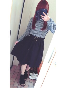 「Parks（パークス）のアイテム」を使った、おいもちゃんさん（レディース・150cm）の夏コーディネート