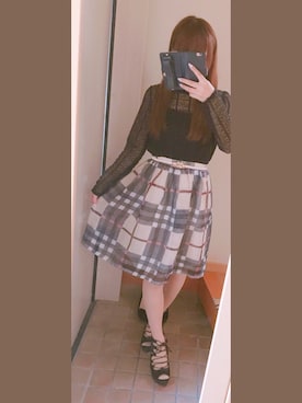 「tocco（トッコ）のアイテム（スカート）」を使った、おいもちゃんさん（レディース・150cm）の夏コーディネート