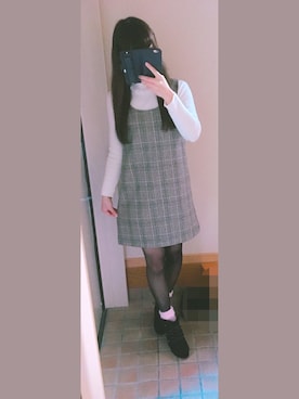 「LODISPOTTO（ロディスポット）のアイテム（ジャケット/アウター）」を使った、おいもちゃんさん（レディース・150cm）の冬コーディネート