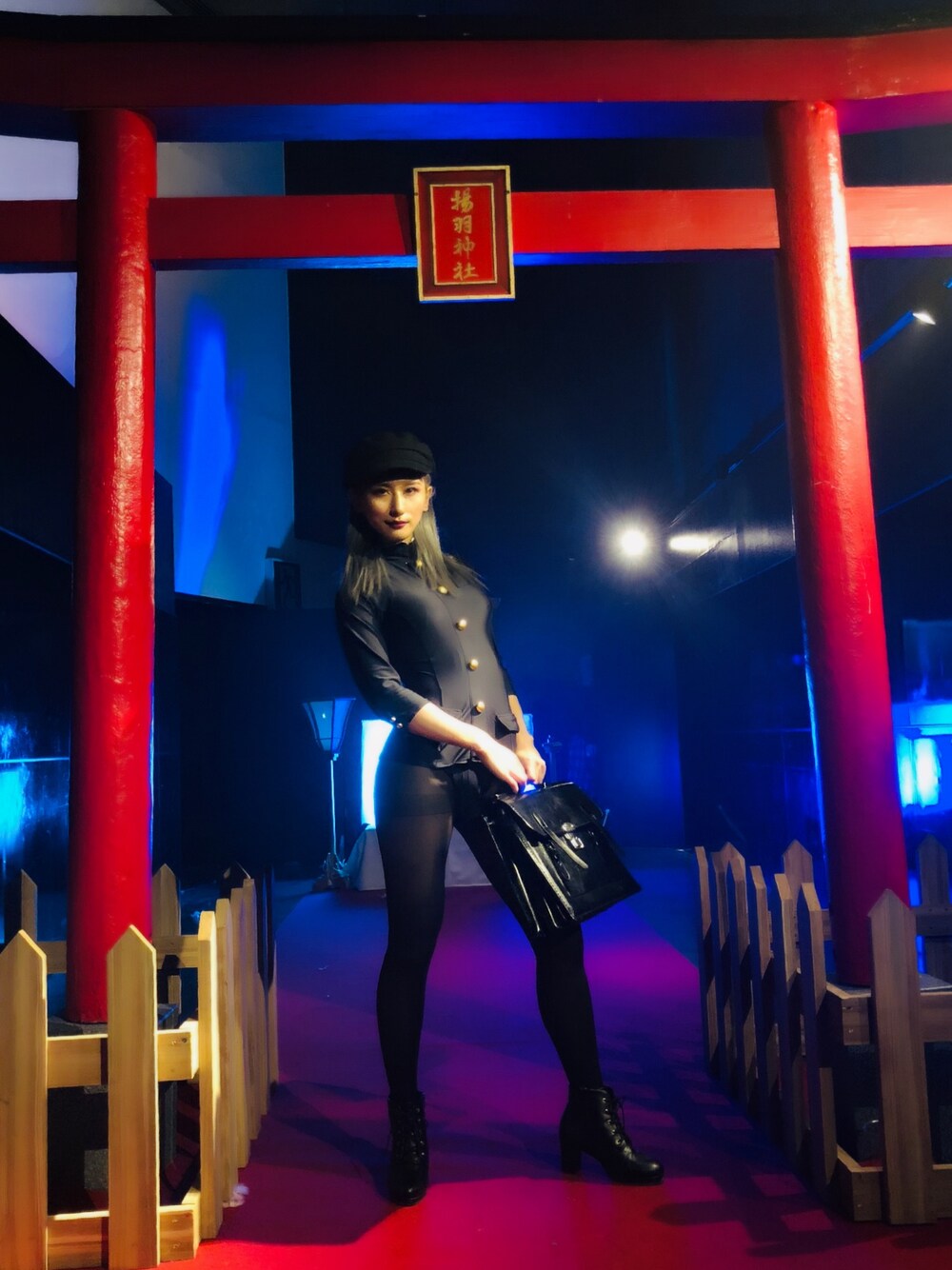 「学ラン、学ランスク水、ハロウィン、ageHa、ハロウィンコーデ、秋、セクシーコーデ、halloween、WEARパパ部」｜「MOIRAGARDENのアイテム（コスチューム/パーティーグッズ、ブルー系）」を使った、®️さん（レディース・165cm）の秋コーディネートの1枚目の写真
