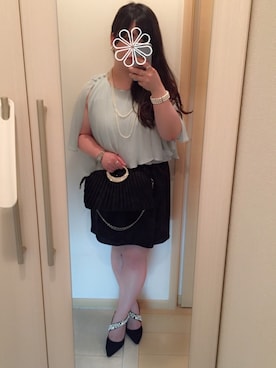 「ぽっちゃり、夏」｜「アイテム（その他）」を使った、toto◡̈*さん（レディース・153cm）の春コーディネート