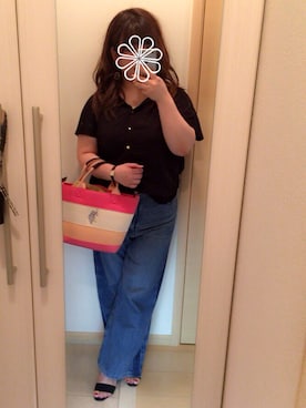 「ぽっちゃり、夏」｜「アイテム（腕時計）」を使った、toto◡̈*さん（レディース・153cm）の夏コーディネート