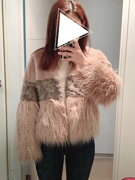 「LAGUNAMOON（ラグナムーン）のアイテム（その他アウター）」を使った、香さん（レディース・164cm）の冬コーディネート