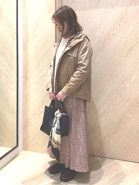 「Te chichi TERRASSE（テチチテラス）のアイテム（財布/小物）」を使った、reinaさん（レディース・154cm）の秋コーディネート