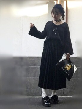「ベレ女」｜ひめもんさん（レディース・154cm）の秋コーディネート