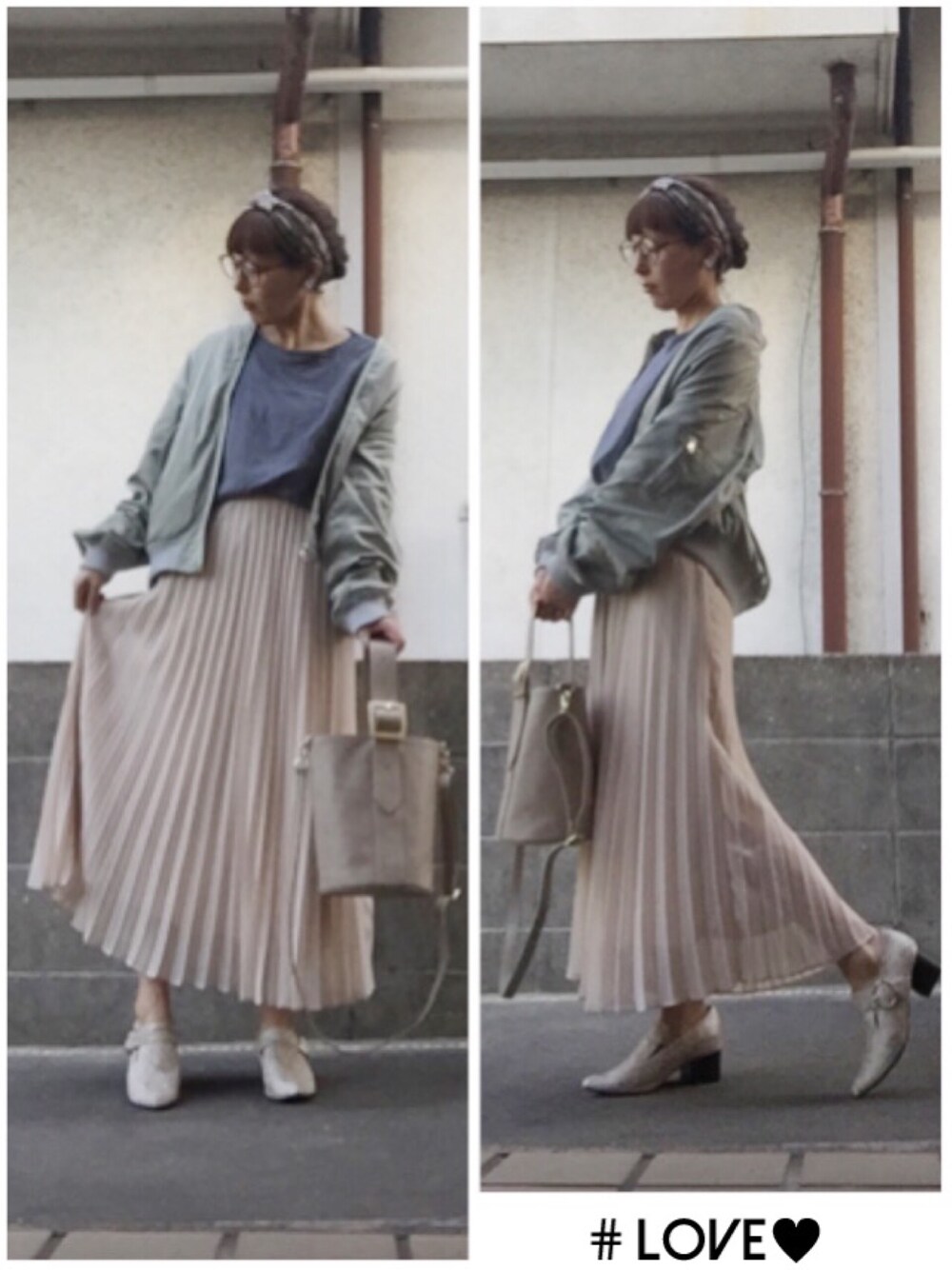 「プリーツスカート、カジュアル、spring、ぶれぶれ同盟、アダルトおカワたん部、チビーズ✳︎、服バカ、広島人会、ピンクフェス3告知、神7生誕祭2017告知」｜「kaorinomoriの【雑誌mer8月号/SEDA7月号/S-Cawaii5月号掲載】【カオリノモリ】オッシ・ヘアバンド（ヘアバンド、グリーン系）」を使った、ひめもんさん（レディース・154cm）の春コーディネートの1枚目の写真
