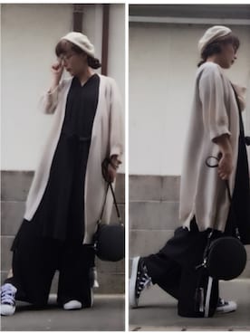 「服バカ」｜「アイテム（ワンピース/ドレス）」を使った、ひめもんさん（レディース・154cm）の春コーディネート