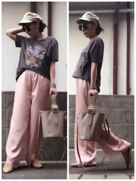 「Luz Llena (NEY)（ラズレナニー）のアイテム（アクセサリー）」を使った、ひめもんさん（レディース・154cm）の春コーディネート