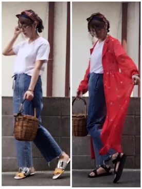「服バカ」｜「アイテム（ワンピース/ドレス）」を使った、ひめもんさん（レディース・154cm）の夏コーディネート