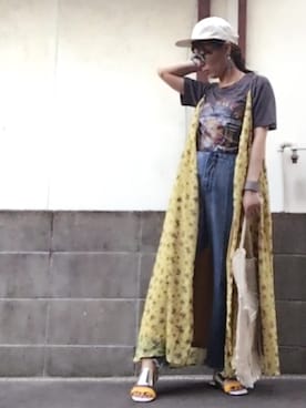「服バカ」｜「アイテム（ワンピース/ドレス）」を使った、ひめもんさん（レディース・154cm）の夏コーディネート
