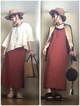 「服バカ」｜「アイテム（その他アウター）」を使った、ひめもんさん（レディース・154cm）の夏コーディネート