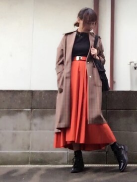 「服バカ」｜「アイテム（その他）」を使った、ひめもんさん（レディース・154cm）の秋コーディネート