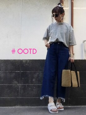「服バカ」｜「アイテム（その他）」を使った、ひめもんさん（レディース・154cm）の夏コーディネート