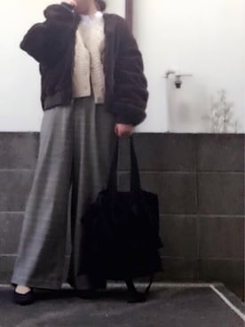 「服バカ」｜「アイテム（その他）」を使った、ひめもんさん（レディース・154cm）の冬コーディネート