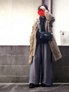 「服バカ」｜「アイテム（その他アウター）」を使った、ひめもんさん（レディース・154cm）の冬コーディネート