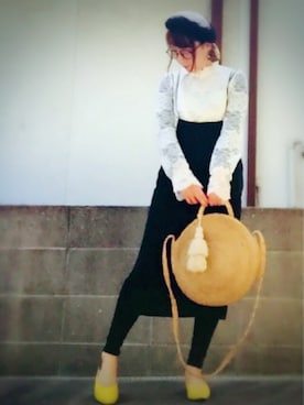 「服バカ」｜「アイテム（その他）」を使った、ひめもんさん（レディース・154cm）の春コーディネート
