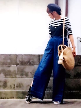 「服バカ」｜「アイテム（その他）」を使った、ひめもんさん（レディース・154cm）の春コーディネート