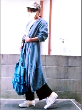 「服バカ」｜「アイテム（その他）」を使った、ひめもんさん（レディース・154cm）の春コーディネート
