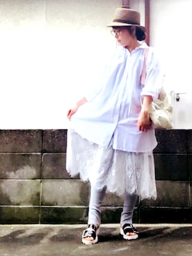 「服バカ」｜「アイテム（その他）」を使った、ひめもんさん（レディース・154cm）の夏コーディネート