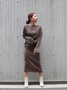 「秋冬」｜「アイテム（セットアップ）」を使った、Style Sea Staffさん（レディース・157cm）の秋コーディネート