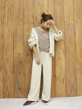 「StyleSea（スタイルシー）のアイテム」を使った、Style Sea Staffさん（レディース・157cm）の秋コーディネート