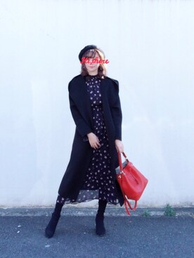 「STRAWBERRY-FIELDS（ストロベリーフィールズ）のアイテム（その他アウター）」を使った、Fangさん（レディース・164cm）の冬コーディネート