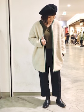 「アイテム（ブルゾン）」を使った、キムラアスミさん（レディース・156cm・30代）の秋コーディネート