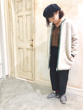 「アイテム（ブルゾン）」を使った、キムラアスミさん（レディース・156cm・30代）の秋コーディネート