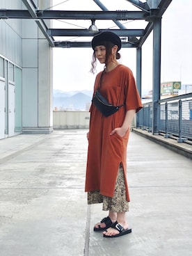 「SUPP. no one else （サップノーワンエルス）のアイテム」を使った、キムラアスミさん（レディース・156cm）の春コーディネート